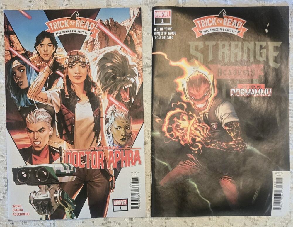 Marvel Comic Lot Of 2 Trick or Read Strange Academy And Doctor Aphra